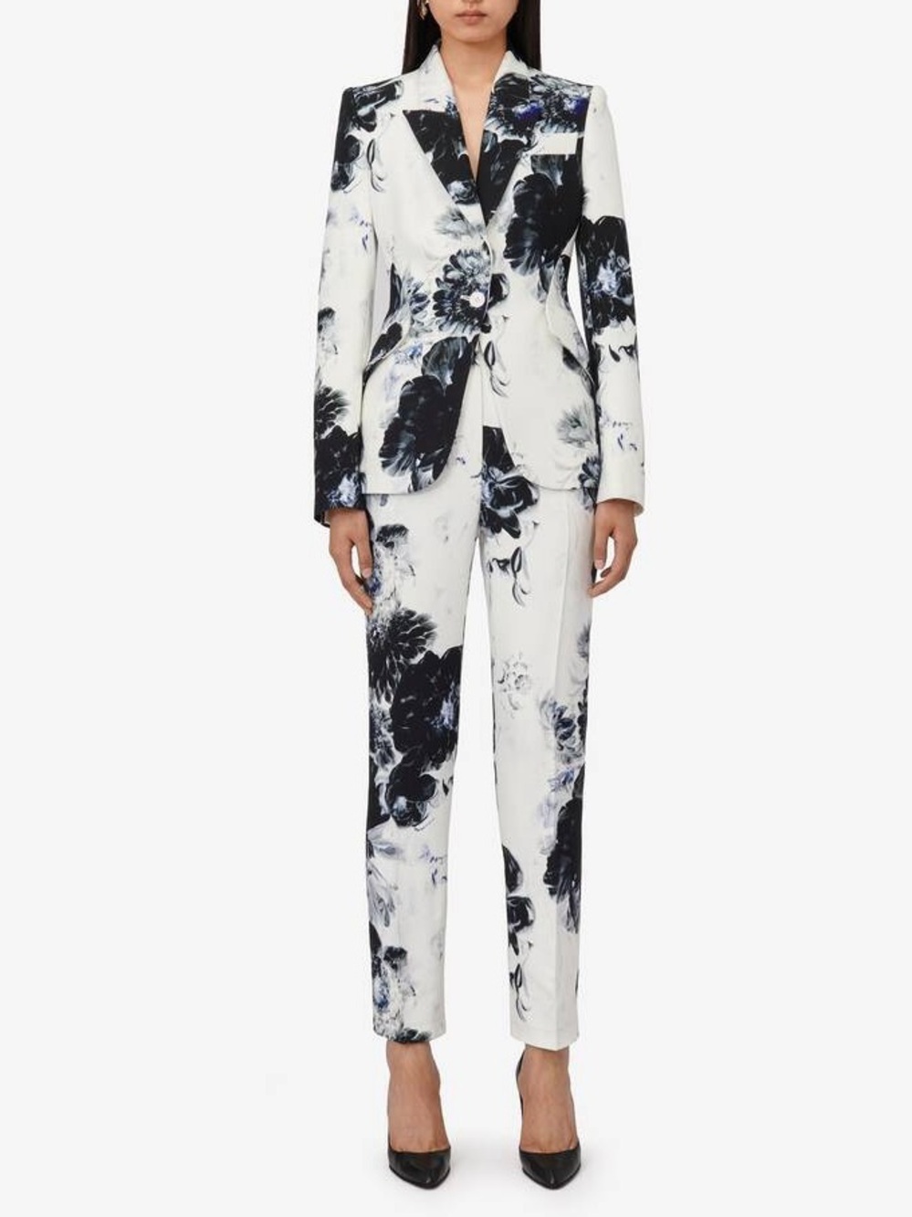 Alexander McQueen X-ray Flower Satin Pant - Picture 3 of 14